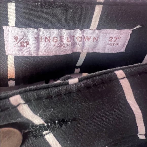 Tinseltown NWT High Rise Soft Stretch Skinny Jeans Blue & White Striped - Picture 8 of 11
